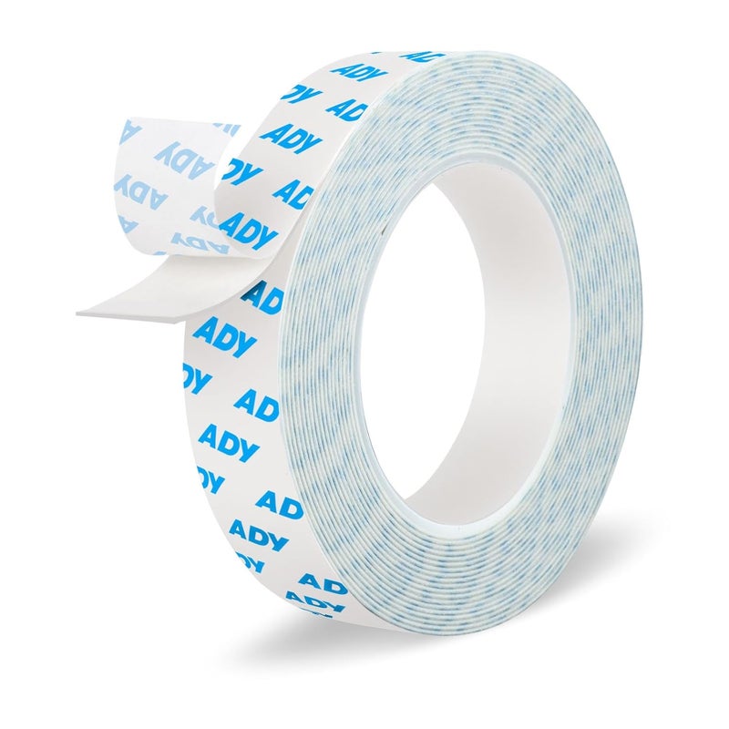 ADY Double Sided Tape for Walls Removable Heavy Duty 1in x 20ft, Mounting Tape No Nail Drilling,Picture Hanging Adhesive Strips Damage Free for Rent Room, Poster Stick Tape - Image 1